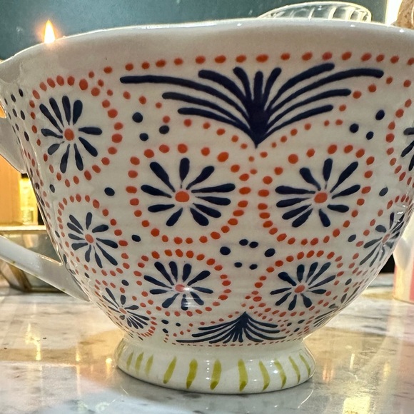 Gather Round Anthropologie Floral Patterned Ceramic Mug - Picture 2 of 7